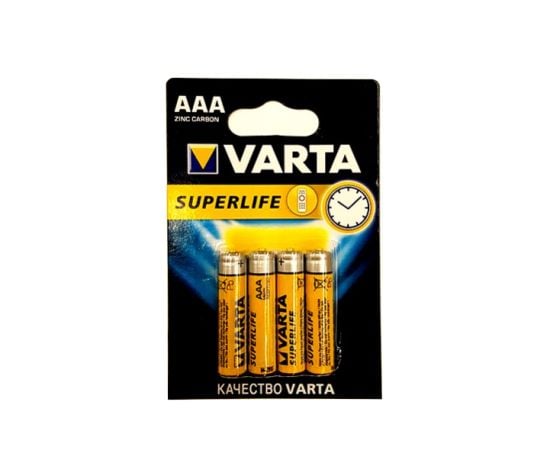 ელემენტი მარილოვანი VARTA Superlife AAA 1.5 V 4 ც