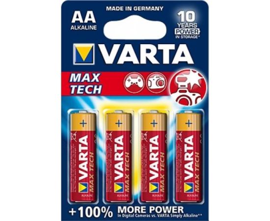 ელემენტი VARTA Alkaline Max Tech AA 1.5 V 4 ც