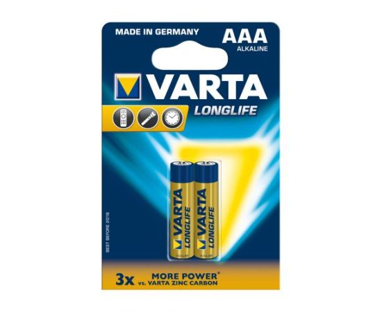ელემენტი  VARTA Alkaline Long Life AAA 1.5 V 2 ც