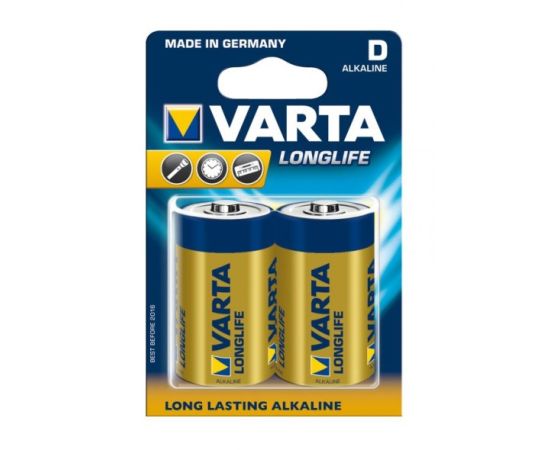ელემენტი VARTA Alkaline Long Life D 1.5 V 2 ც