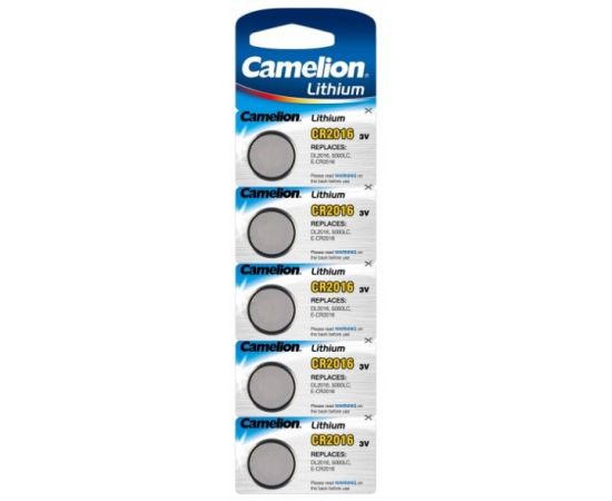 Battery Camelion CR2016 3V Lithium 5 pcs