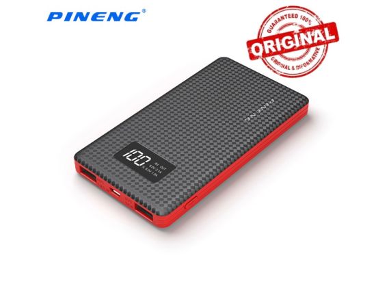 პორტატული დამტენი ეკრანით PINENG PN960 Black USB 2.0 6000 mAh