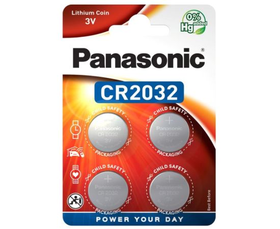 ელემენტი Panasonic CR2032 4ც