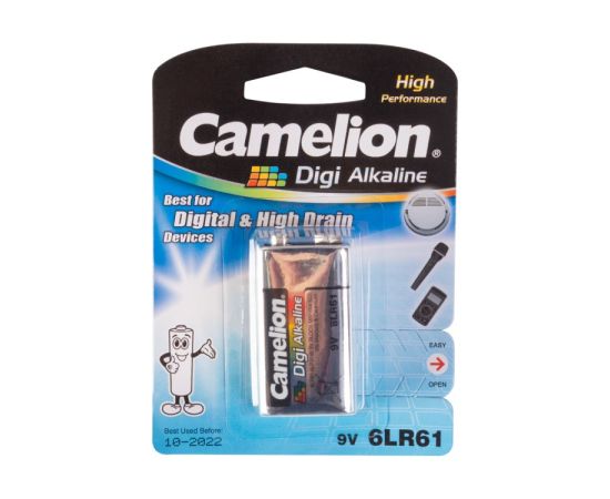 Батарейка Camelion 6LR61-BP1DG Digi Alkaline 6LR61 9V 1 шт