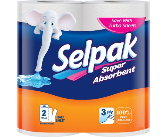 Tрехслойные полотенца Selpak 2 шт