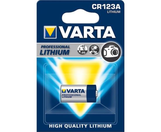 Battery Lithium VARTA CR123A 3V 1 pcs