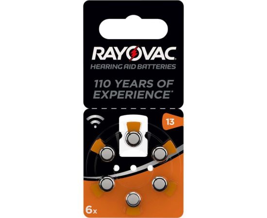 Батарейки для слуховых аппаратов  Rayovac Acoustic 6шт