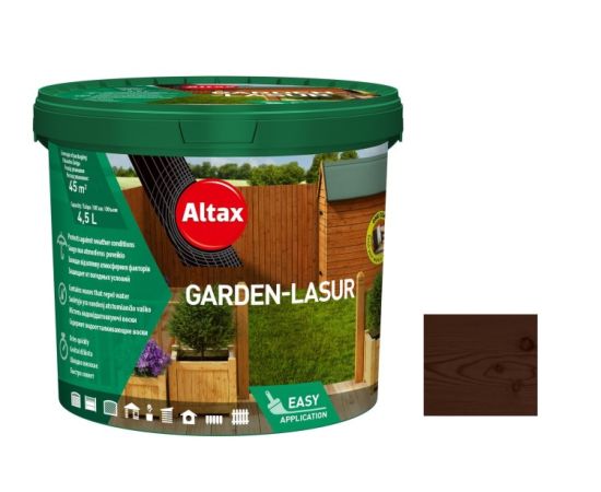 Садовая лазурь Altax коричневый 4,5 л