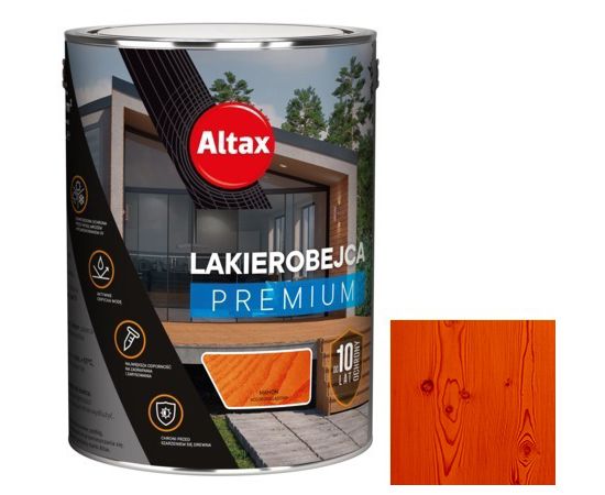 Лазурь толстослойная Altax Premium махагони 5 л