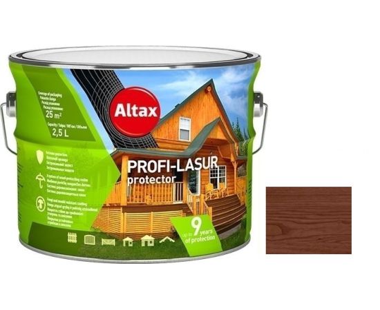 Профи лазурь Altax коричневый 2.5 л