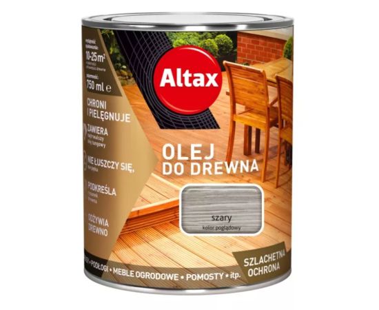 Масло для дерева Altax серый 750 мл