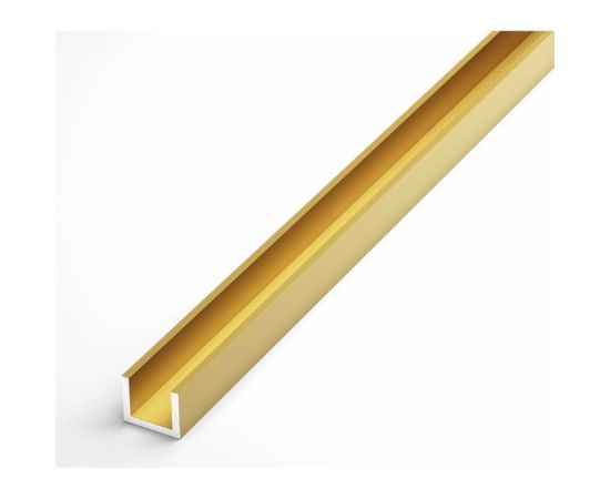 Aluminum channel PilotPro 10х15х10х1 (1,0м) gold