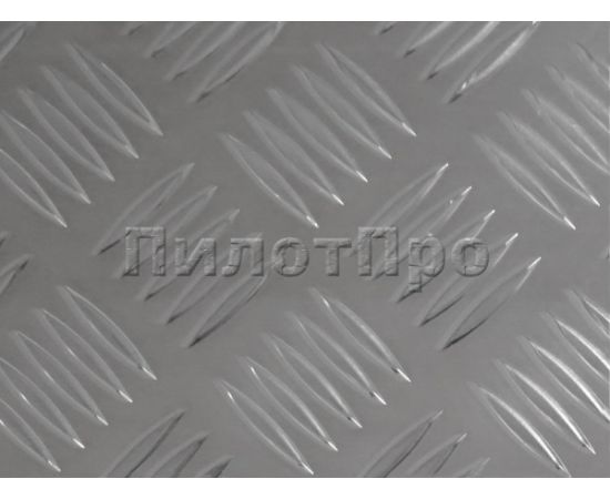 Aluminum sheet decorative PilotPro АМг2 1,5х300х600 mm riffle