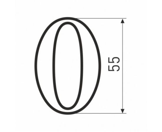 Numbers plastic Soller 141-001 №0