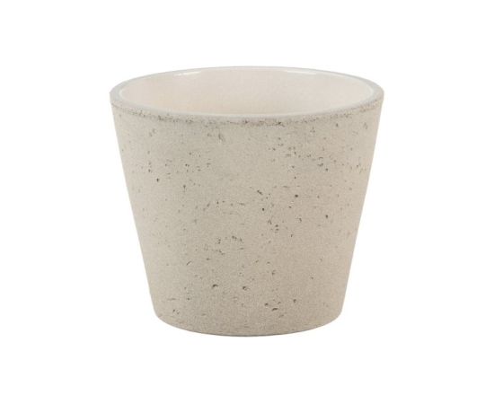 Ceramic pot for flowers Scheurich 701/18 TAUPE STONE