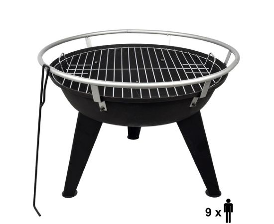 Grill fireplace with poker BoyScout 61248 64х58 cm