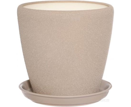 Flower Pot Ceramic with a stand Grace N2 Silk Cappuccino