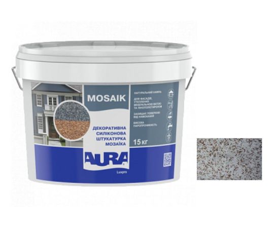 Декоративная штукатурка Aura Luxpro Mosaik M10 (зерно 1 мм) S122 15кг