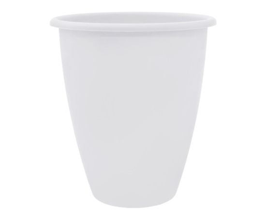 Plastic flower pot with a stand Aleana Lukas 13x15 white
