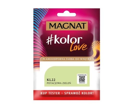 საღებავი-ტესტი ინტერიერის Magnat Kolor Love 25 მლ KL22 ფისტისფერი მწვანე