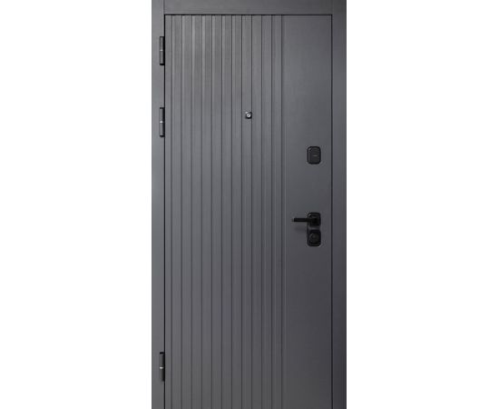 Дверь металлическая наружнее открывание Doors 717A STRONG 980x2200 мм L антрацит