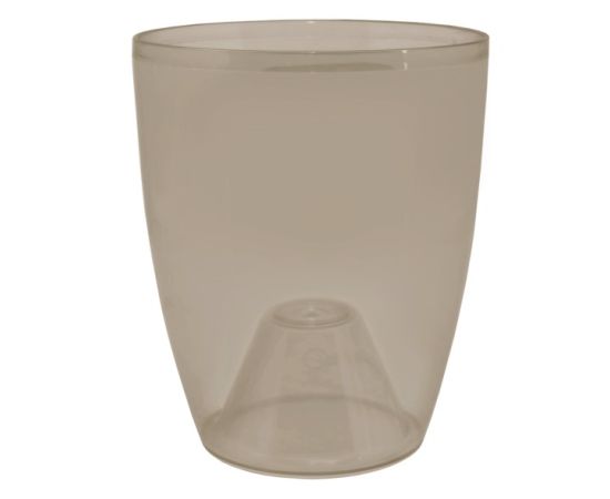 Transparent plastic pot for orchids ALEANA 12x14 brown
