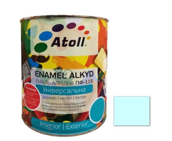 Enamel alkyd Universal ATOLL ПФ-115 light turquoise 2.6 Kg