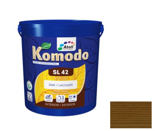 Лак Komodo SL-42  Acrylic орех 2.3 л