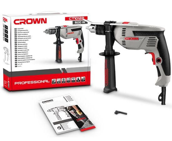 Impact drill Crown CT10128 600W