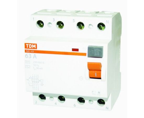 დენის დაცვის მოწყობილობა TDM 4P 63A