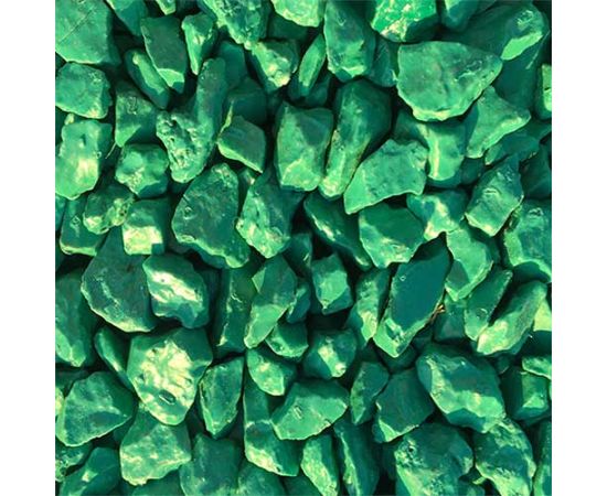 Decorative painted stone green 1kg