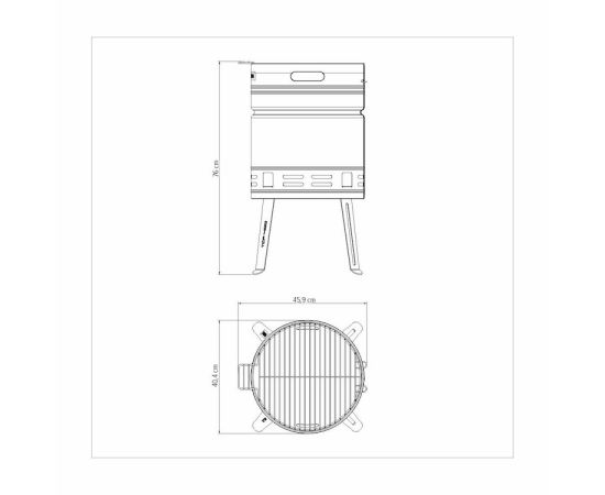 Charcoal grill Tramontina TCP 400