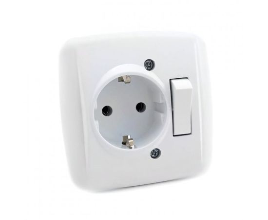 Socket with switch DE-PA 81302 grounding