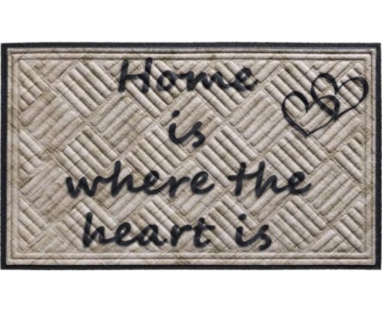 Mat Hamat Amaron Home is where the heart is 45x75 cm