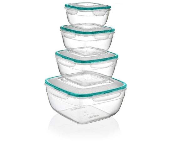 Set of containers for products Irak Plastik Fresh box LC-305 4 pc