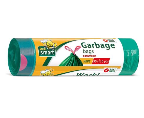 Garbage bags with a tightening BeeSmart 35 l 15 pc