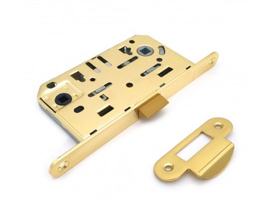 Silent mortise lock Soller 600WC-PB gold without key for latch