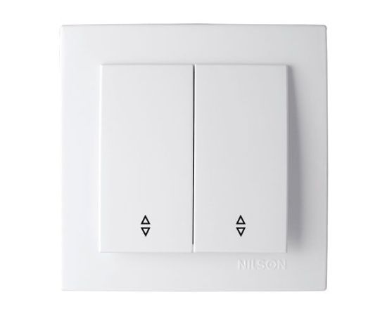 Switch pass-through Nilson TOURAN 24111009 2 key white