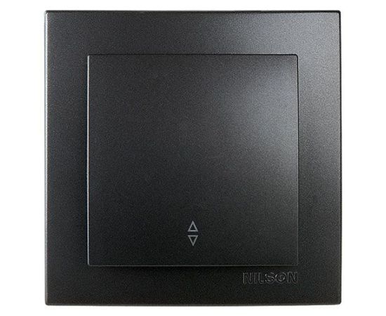 Switch pass-through Nilson TOURAN 24221007 1 key black