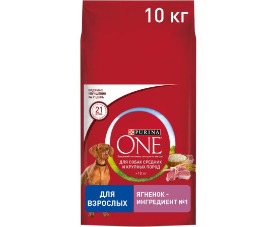 Dog food Purina ONE lamb and rice 10 kg