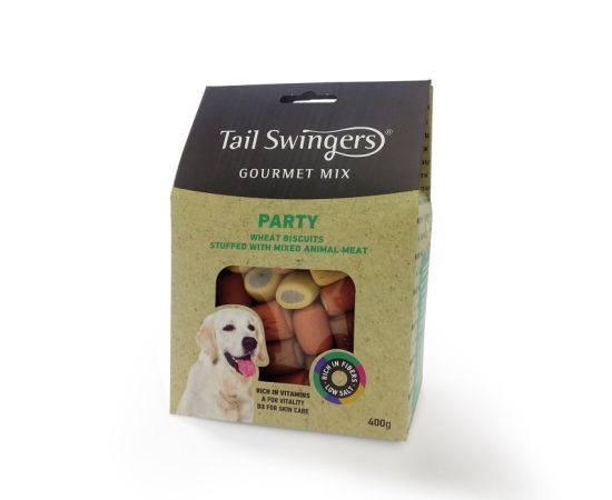 ძაღლის საკვები Pet Interest Tailswingers Gourmet Mix Party Biscuits 400 გ