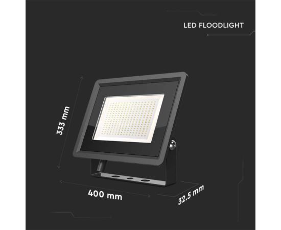 Spotlight V-TAC LED 200W 4000K F black 6733