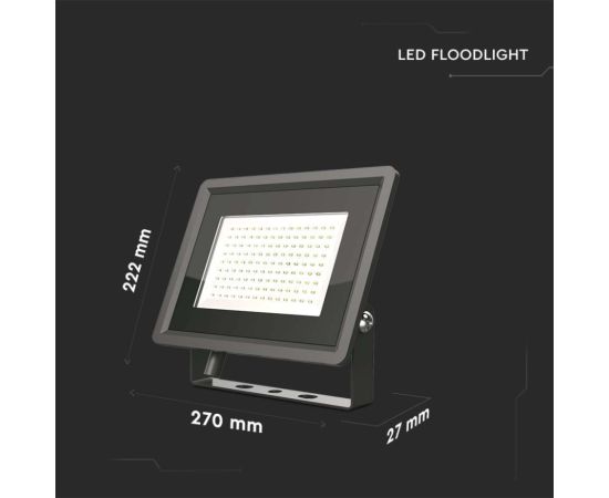 Spotlight V-TAC LED 100W F 4000K black 6722
