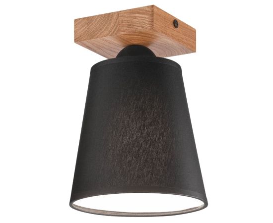 Ceiling lamp Lamkur LULA 1 E27 oak black 47690