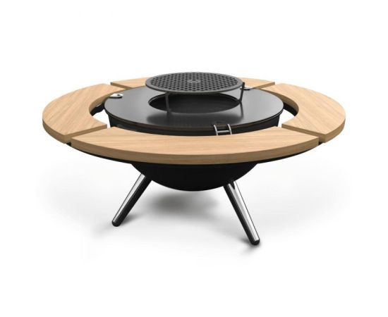 BBQ grill + table + cover Ahos Inspiration 93 cm