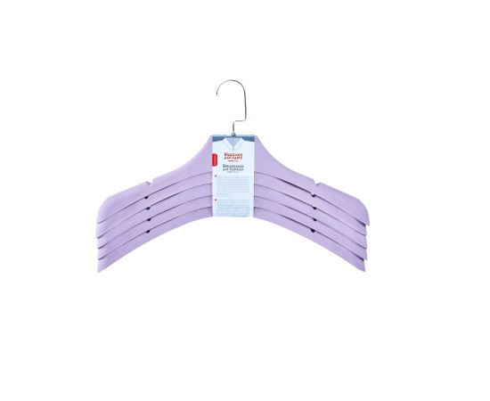 Clothes hanger Aleana 45x8cm 5pcs purple