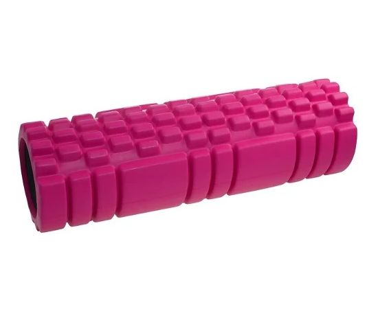 Roller for massage LifeFit Yoga roller A11 45x14 cm pink
