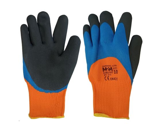 Latex coated gloves M2M P-XY-213 S10