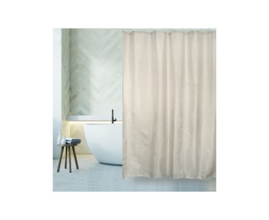 Shower curtain MSV Uni Beige 180x200 cm