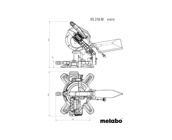 ტორსული ხერხი Metabo KS 216 M 1350W (610216000)